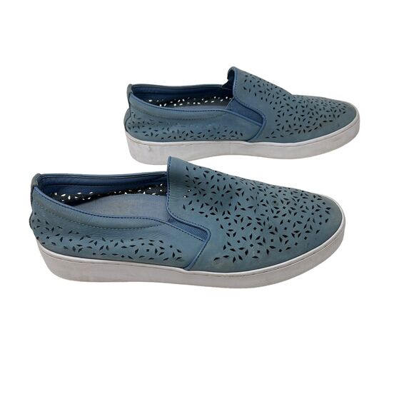 Vionic Splendid‎ Midi Perforated Nubuck Slip On Comfort Walking Sneaker 8.5 Blue - Picture 2 of 7